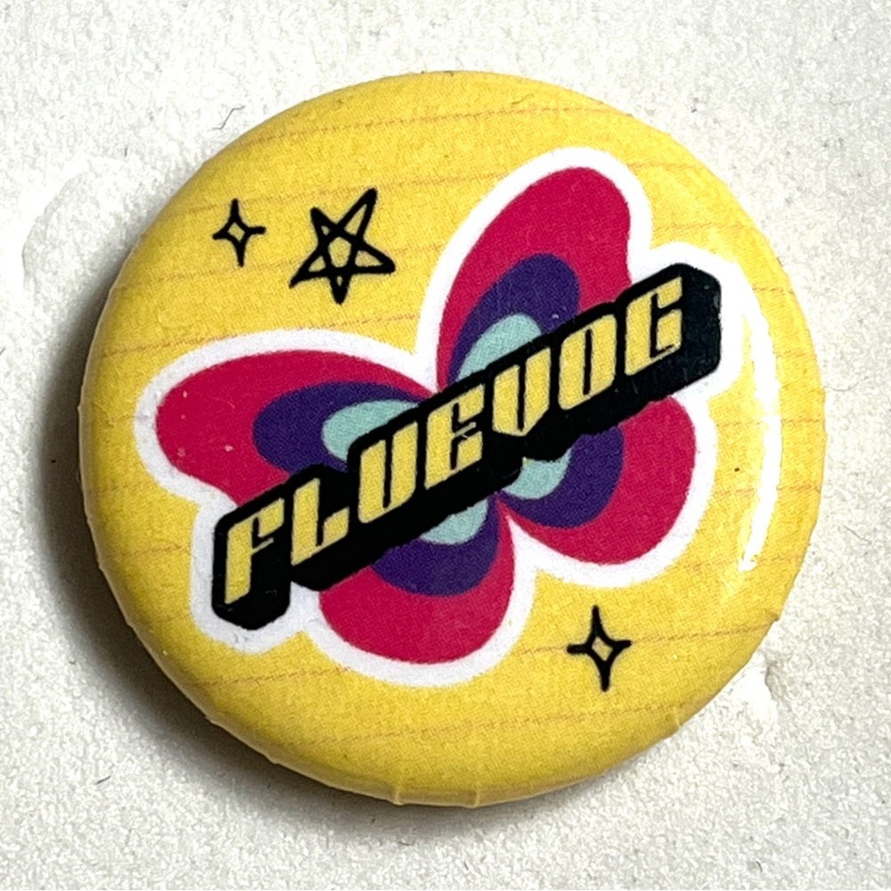 John Fluevog Pin- 1 inch diameter- colorful of course- fluevog fans! ❤️